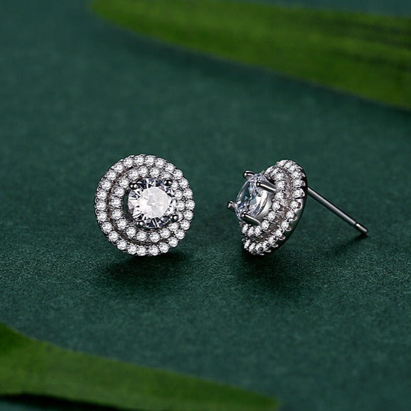 Antique Round Stud Earrings