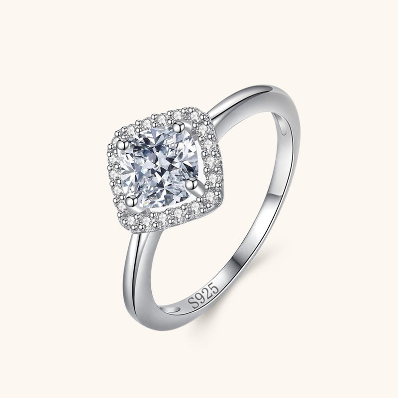 Timeless Cushion Halo Ring