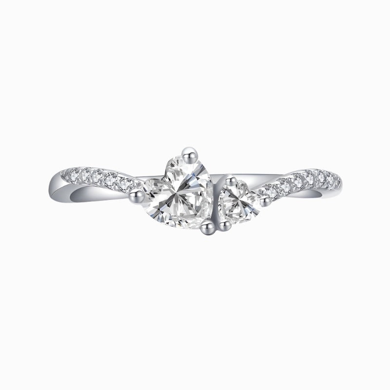 Two Hearts Together Promise Ring