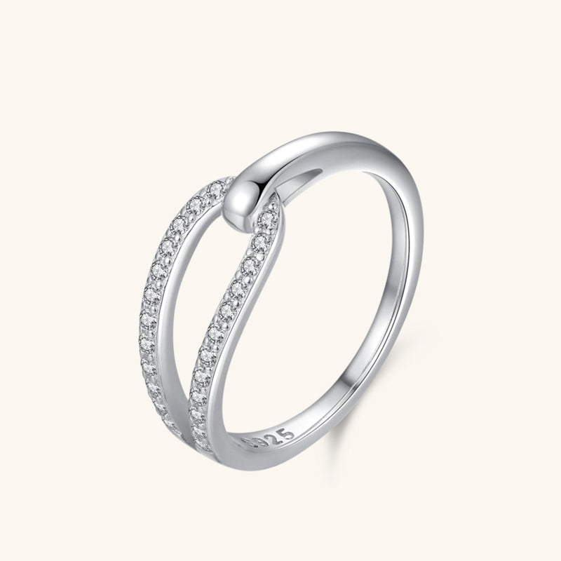 Split Knot Anniversary Band Ring