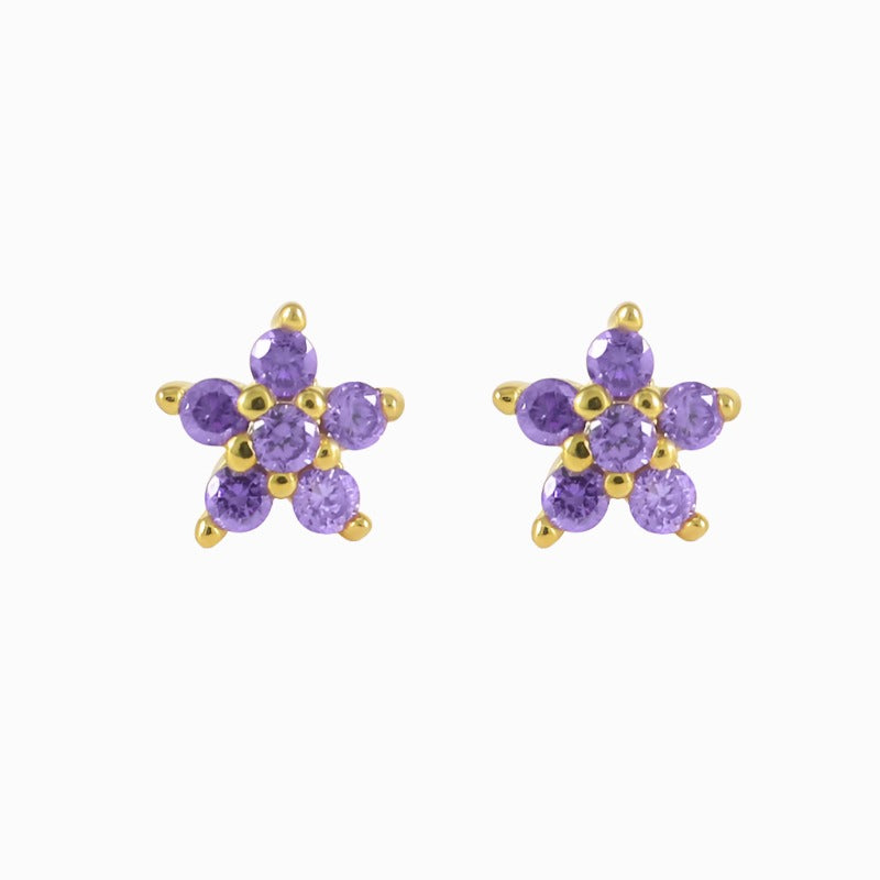 Orchid Stud Earrings