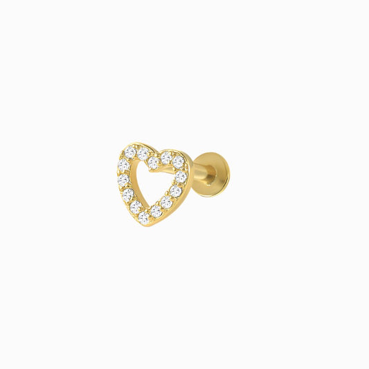 Heart Piercing Stud Earrings