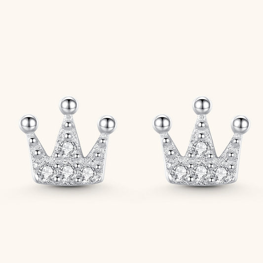 King Crown Stud Earrings