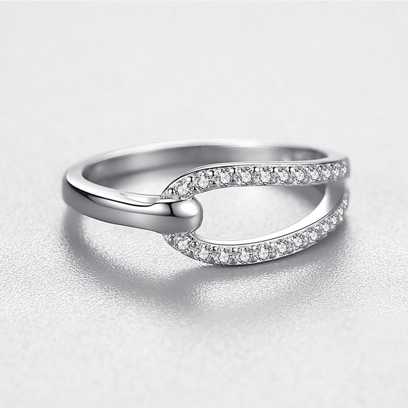 Split Knot Anniversary Band Ring