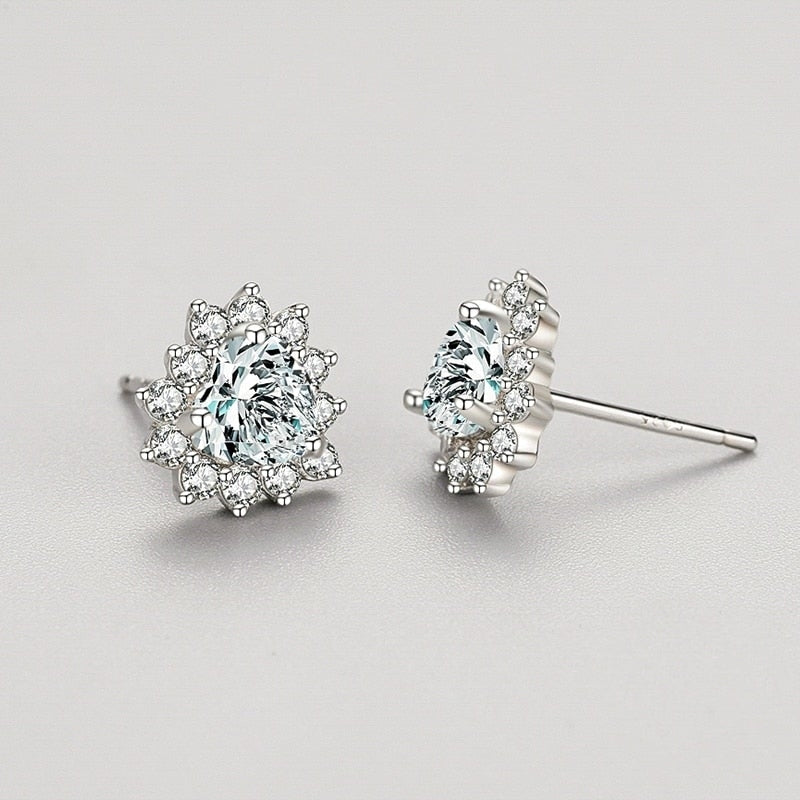 Heart Shaped Stud Earrings