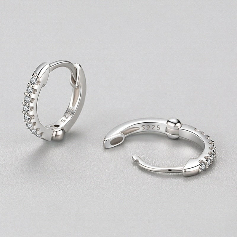 Eternity Huggie Hoop Earrings