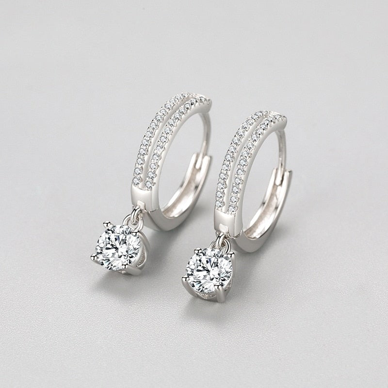 Brilliant Spark Hoop Earrings